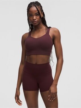 Like a Cloud Longline Bra *Light Support, D/DD Cup - Goodnight Plum